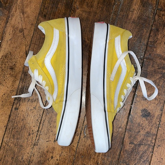 SOLD•Vans Yellow Unisex Lace Up Sneaker - Picture 2 of 6